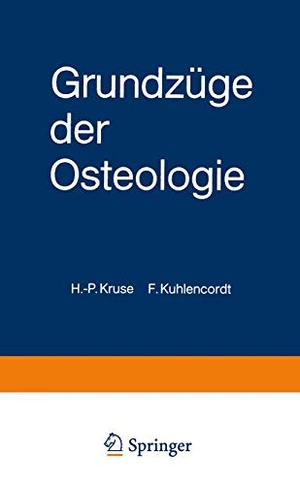 Kuhlencordt, F. / H. -P. Kruse. Grundzüge der Osteologie - Internistische Knochenerkrankungen und Störungen des Kalziumphosphat-Stoffwechsels. Springer Berlin Heidelberg, 1984.