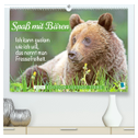 Spaß mit Bären: Edition lustige Tiere (hochwertiger Premium Wandkalender 2024 DIN A2 quer), Kunstdruck in Hochglanz