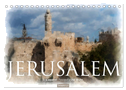 Jerusalem à la aquarell (Tischkalender 2024 DIN A5 quer), CALVENDO Monatskalender