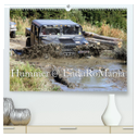 Hummer @ EnduRoMania (hochwertiger Premium Wandkalender 2024 DIN A2 quer), Kunstdruck in Hochglanz
