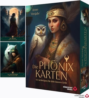 Vonjahr, Anne. Die Phönix-Karten - 44 Archetypen für dein inneres Licht - 44 Archetypen-Karten und 192-seitiges Booklet. Königsfurt-Urania, 2024.