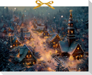 Wand-Adventskalender - Verträumtes Winterdorf