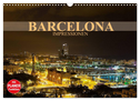 Barcelona Impressionen (Wandkalender 2024 DIN A3 quer), CALVENDO Monatskalender