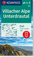 KOMPASS Wanderkarte 065 Villacher Alpe, Unterdrautal 1:25.000