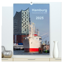 Hamburg - Impressionen einer Stadt (hochwertiger Premium Wandkalender 2025 DIN A2 hoch), Kunstdruck in Hochglanz