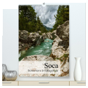 Soca - Sloweniens Smaragdfluss (hochwertiger Premium Wandkalender 2024 DIN A2 hoch), Kunstdruck in Hochglanz