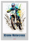 Xtreme Crossfire (Wandkalender 2024 DIN A2 hoch), CALVENDO Monatskalender