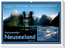 Naturwunder Neuseeland - in Bild und Text (Wandkalender 2025 DIN A2 quer), CALVENDO Monatskalender