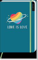 myNOTES Notizbuch A5: Love is Love