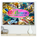 Nacktschnecken, Farbspektakel unter Wasser (hochwertiger Premium Wandkalender 2024 DIN A2 quer), Kunstdruck in Hochglanz