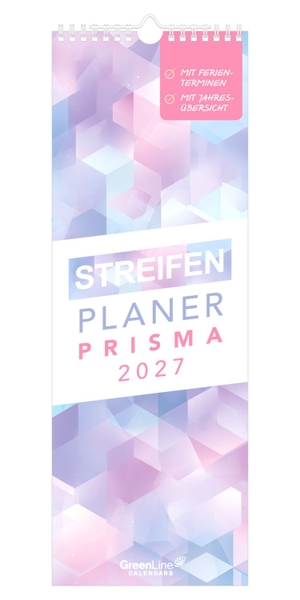 Neumann Verlage GmbH & Co KG (Hrsg.). Streifenplaner Prisma 2027 - schmaler Wandkalender 15x42 cm im Rainbow-Design mit 4-sprachigem Kalendarium, Ferienübersicht & Notizseiten für Küche & Co.. Neumann Verlage GmbH & Co, 2026.
