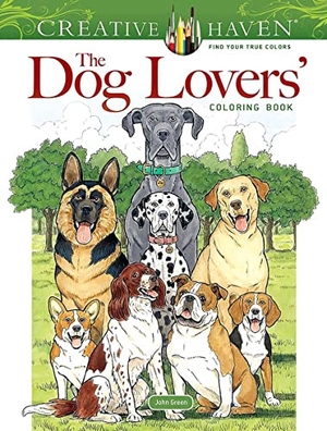 Green, John. Creative Haven the Dog Lovers' Coloring Book. Dover Publications Inc., 2023.