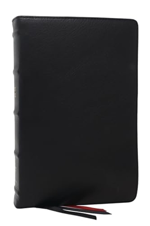 Thomas Nelson. NKJV Bible: Single-Column Verse-By-Verse W/ 72,000 Cross-References, Black Goatskin Leather, Premier Collection, Comfort Print: New King James Version. Thomas Nelson, 2025.