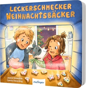 Schaudinn, Jasmin. Leckerschmecker Weihnachtsbäcker - Ein Pappebuch übers Plätzchenbacken. Esslinger Verlag, 2025.