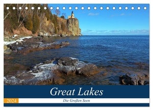 Gro, Gro. Great Lakes - Die großen Seen (Tischkalender 2024 DIN A5 quer), CALVENDO Monatskalender - Rund um die Großen Seen bietet sich dem Besucher eine atemberaubende landschaftliche Vielfalt mit weiten Sandstränden und Dünen, eindrucksvollen Klippen, riesigen Wälder und unzähligen Leuchttürmen.. Calvendo, 2023.