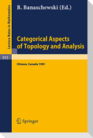 Categorical Aspects of Topology and Analysis