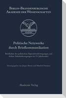 Politische Netzwerke durch Briefkommunikation