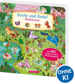 Suche und finde! Einhörner - Wimmelbuch ab 2 Jahren mit 66 spannenden Suchaufgaben zum Entdecken. Loewe Verlag GmbH, 2024.