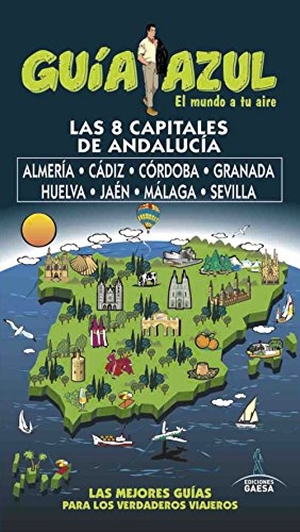 Cabrera, Daniel / Ingelmo Sánchez, Ángel et al. Las 8 capitales de Andalucía : Almería, Cádiz, Córdoba, Granada, Huelva, Jaén y Málaga y Sevilla. Guías Azules de España, S.A., 2017.