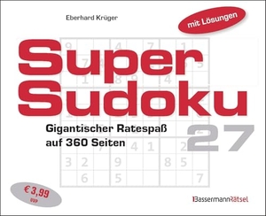 Krüger, Eberhard. Supersudoku 27 (5 Exemplare à 3,99 EUR) - Gigantischer Ratespaß. Bassermann, Edition, 2026.