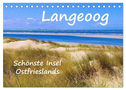Langeoog - Schönste Insel Ostfrieslands (Tischkalender 2024 DIN A5 quer), CALVENDO Monatskalender