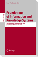 Foundations of Information and Knowledge Systems