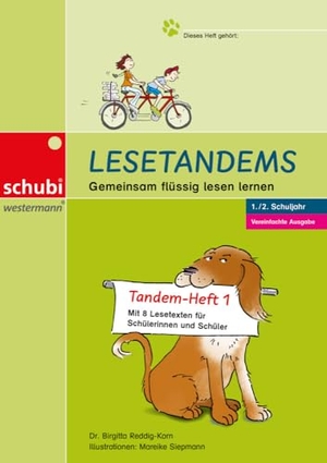 Reddig-Korn, Birgitta. Lesetandems - Gemeinsam flüssig lesen lernen. Vereinfachte Ausgabe, Tandemheft 1 (1./2. Schuljahr). Westermann Lernwelten, 2023.