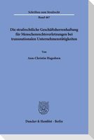 Die strafrechtliche Geschäftsherrenhaftung für Menschenrechtsverletzungen bei transnationalen Unternehmenstätigkeiten