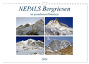 NEPALS Bergriesen im grandiosen Himalaya (Wandkalender 2024 DIN A4 quer), CALVENDO Monatskalender