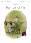 Humour et Vin (Calendrier mural 2025 DIN A3 horizontal), CALVENDO calendrier mensuel