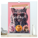 Katzenweisheiten (hochwertiger Premium Wandkalender 2025 DIN A2 hoch), Kunstdruck in Hochglanz