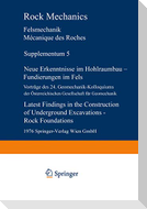 Neue Erkenntnisse im Hohlraumbau ¿ Fundierungen im Fels / Latest Findings in the Construction of Underground Excavations ¿ Rock Foundations