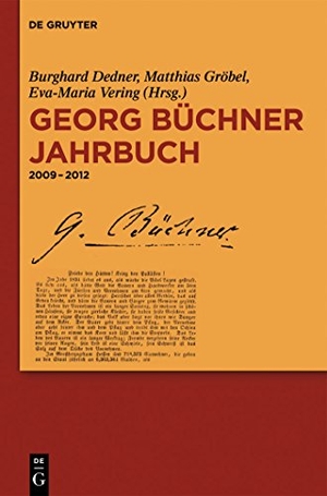 Dedner, Burghard / Eva-Maria Vering et al (Hrsg.). 2009¿2012. De Gruyter, 2012.