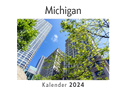 Michigan (Wandkalender 2024, Kalender DIN A4 quer, Monatskalender im Querformat mit Kalendarium, Das perfekte Geschenk)