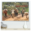 Äthiopien Impressionen (hochwertiger Premium Wandkalender 2025 DIN A2 quer), Kunstdruck in Hochglanz