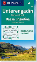 KOMPASS Wanderkarte 98 Unterengadin, Nationalpark / Bassa Engadina, Parco Nazionale 1:40.000