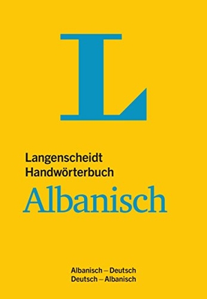 Langenscheidt, Redaktion (Hrsg.). Langenscheidt Handwörterbuch Albanisch - für Schule, Studium und Beruf - Albanisch-Deutsch/Deutsch-Albanisch. Langenscheidt bei PONS, 1999.