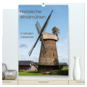 Historische Windmühlen in Minden-Lübbecke (hochwertiger Premium Wandkalender 2025 DIN A2 hoch), Kunstdruck in Hochglanz