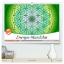 Energie - Mandalas in Grün, Erneuerung durch die Farbe Grün (hochwertiger Premium Wandkalender 2024 DIN A2 quer), Kunstdruck in Hochglanz