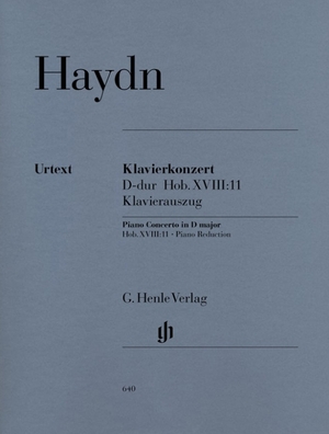 Haydn, Joseph. Haydn, Joseph - Klavierkonzert (Cembalo) D-dur Hob. XVIII:11 - Instrumentation: 2 Pianos, 4-hands, Piano Concertos. Henle, G. Verlag, 2000.