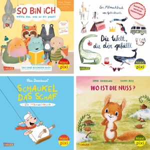 Diverse. Maxi-Pixi-4er-Set 122: Neue Bilderbücher zum Mitmachen (4x1 Exemplar). Carlsen Verlag GmbH, 2025.