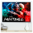 Paintball cool (hochwertiger Premium Wandkalender 2025 DIN A2 quer), Kunstdruck in Hochglanz