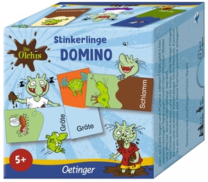 Dietl, Erhard. Die Olchis. Krötiges Stinkerlinge Domino. Oetinger, 2023.