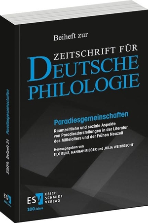 Renz, Tilo / Hannah Rieger et al (Hrsg.). Paradiesgemeinschaften - Raumzeitliche und soziale Aspekte von Paradiesdarstellungen in der Literatur des Mittelalters und der Frühen Neuzeit. Schmidt, Erich Verlag, 2024.