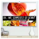 Fruchtige Geschmacksexplosion (hochwertiger Premium Wandkalender 2024 DIN A2 quer), Kunstdruck in Hochglanz