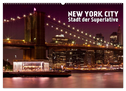 NEW YORK CITY Stadt der Superlative (Wandkalender 2024 DIN A2 quer), CALVENDO Monatskalender