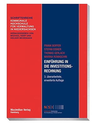 Boffer, Frank / Eisner, Stefan et al. Einführung in die Investitionsrechnung. Maximilian Verlag, 2020.