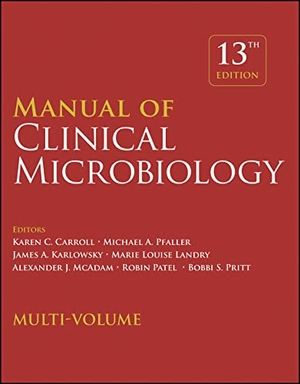 Carroll, Karen C. / Michael A. Pfaller (Hrsg.). Manual of Clinical Microbiology, 4 Volume Set. Wiley John + Sons, 2023.
