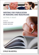Writing for Publication