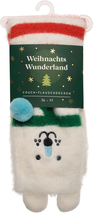 Groh Verlag (Hrsg.). Weihnachtswunderland, Couch-Flauschsocken, Eisbär - Weihnachtliche Flauschsocken. Kuscheliges Geschenk für Adventskalender, Nikolaus, Wichteln, Weihnachten. Groh Verlag, 2026.